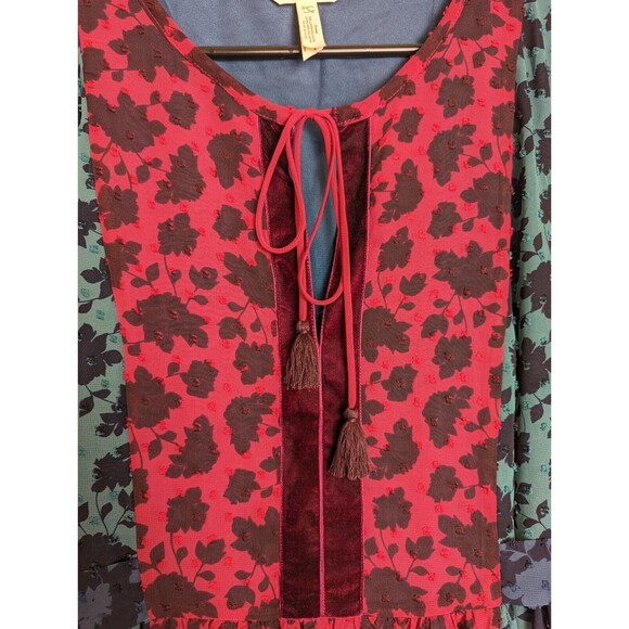 Matilda Jane Women's Multi-color Hi Lo A Little Party Dress #28690D Size S Sheer - Picture 7 of 13